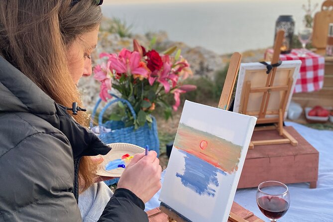 Art Experience with Wine - Outdoor terrace views: the best-case scenario and the backup plan