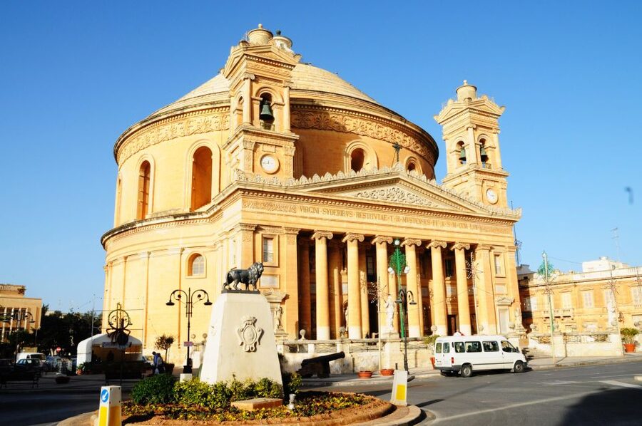 Aviation Museum, Mosta Church, WWII Shelters inc. Platter - Mosta Rotunda: that famous dome, the 1942 bomb story, and the parts you can actually enter