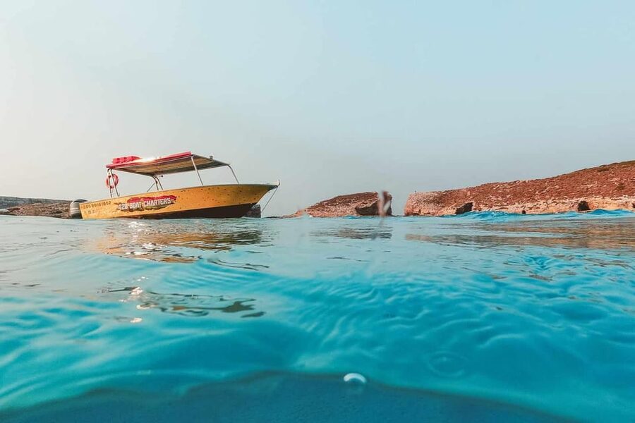 Blue Lagoon: Malta, Crystal Lagoon, Caves, Private Speedboat - Getting started at Cirkewwa, then out past the coast