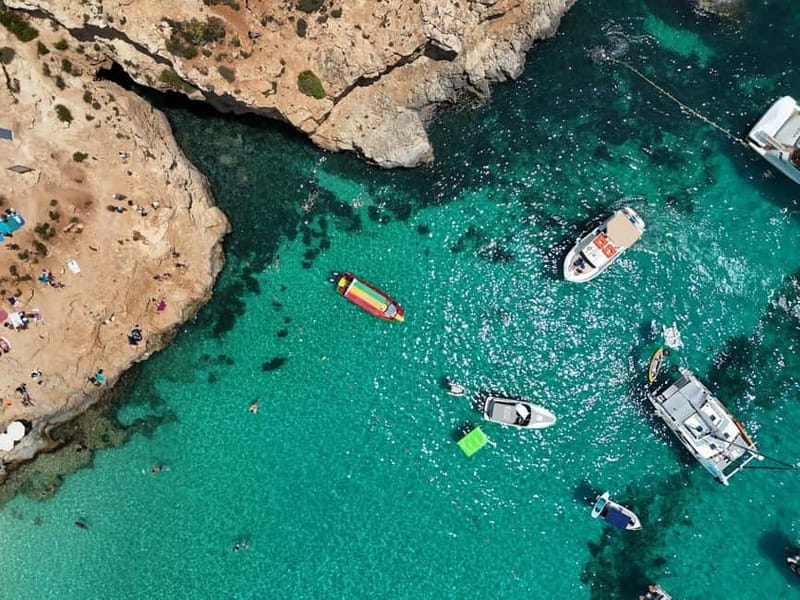 Blue Lagoon:Malta Crystal Lagoon, Comino,Private Speedboat - Stop 1 and the early cruise: get oriented before you commit to lagoon time
