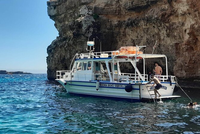 Comino Blue Lagoon and Gozo Private Boat Charter: Lucky Lady Boat - Gozo south coast from Qala: beaches and Bemberin gorge by boat