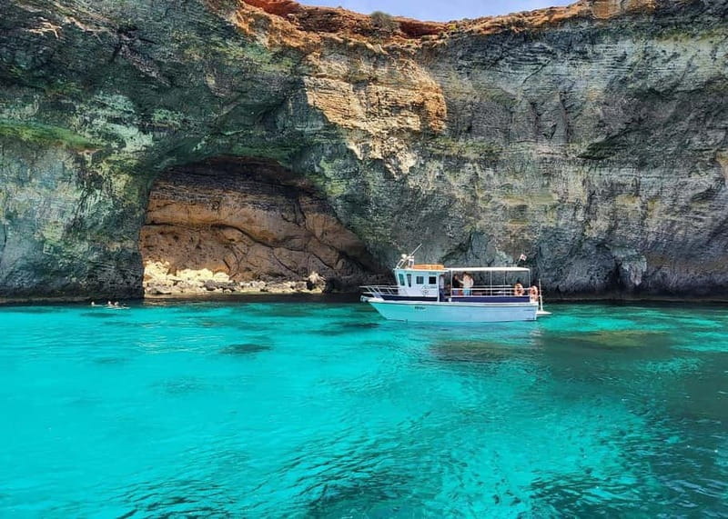 Comino: Blue Lagoon, Crystal Lagoon and Sea Caves Boat Tour - Crystal Lagoon: your first real swim stop (and why it works)