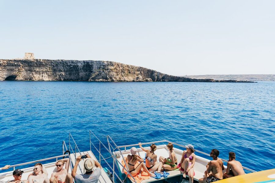 Comino: Blue Lagoon, Crystal Lagoon, and Seacaves Tour - Crystal Lagoon: the sheltered turquoise swim stop (seasonal)