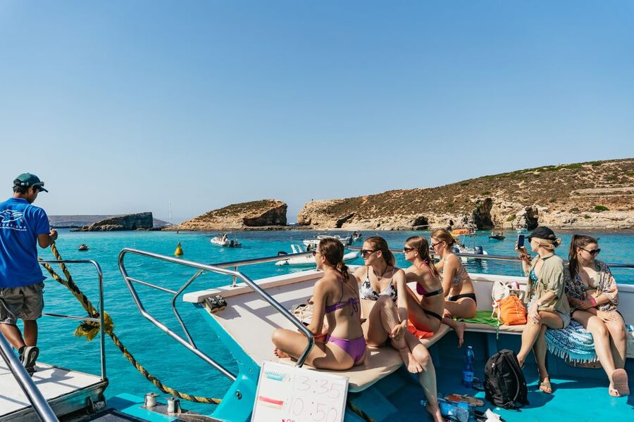 Comino: Blue Lagoon, Crystal Lagoon, and Seacaves Tour - Where this tour starts, and why the catamaran matters