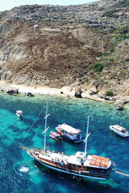 Comino Island , Blue lagoon, Crystal Lagoon & Gozo & Caves - Ħalfa Rock (Gozo): Marine Life Viewing and Wildlife-Spotting Time