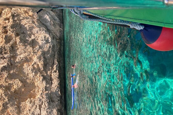 Comino Private Boat with Snorkeling and Cave Sightseeing - Santa Maria Caves: the pond inside the cave is the star