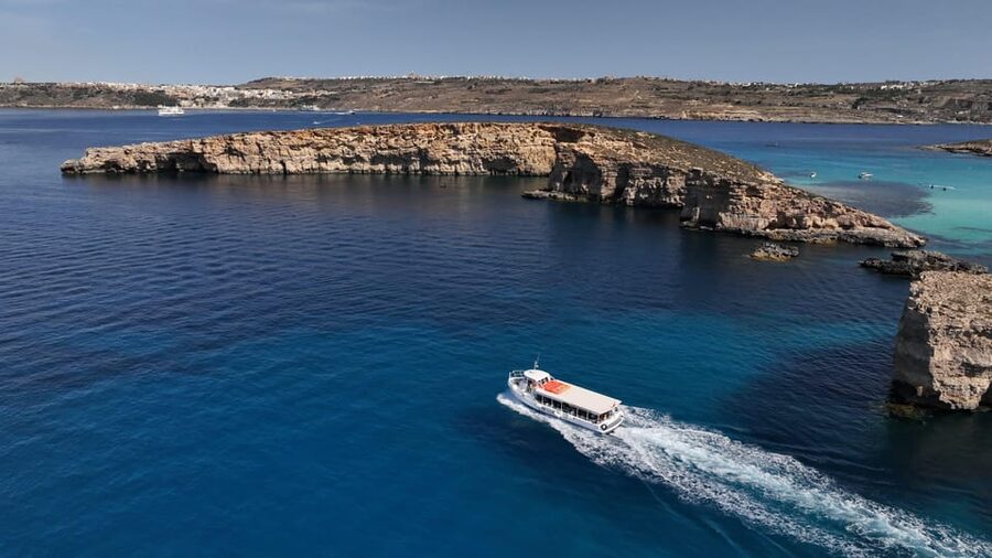 Ferry service to Blue Lagoon (opt. stop in Gozo)& Caves trip - Blue Lagoon Stop: Swim and Snorkel Time Without the Stress