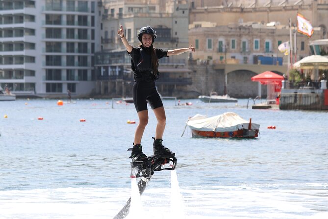 Flyboard Full Flight (30min) - What you do first: wetsuit, equipment, and on-land basics