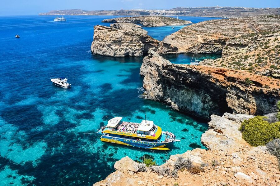 From Bugibba: Blue Lagoon Afternoon Swim with Sunset Cruise - What about the sunset: where the best views tend to come from