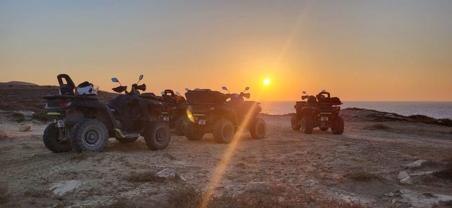 From Malta: Blue Lagoon and Gozo Tour w/Quads and Dinner - The Gozo Route: Cliffs, Beaches, Watchtowers, Salt Pans