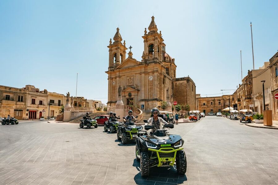 From Malta: Gozo & Comino Quad Bike & Boat Tour with Lunch - A 7-hour mix of quads and caves on Gozo and Comino