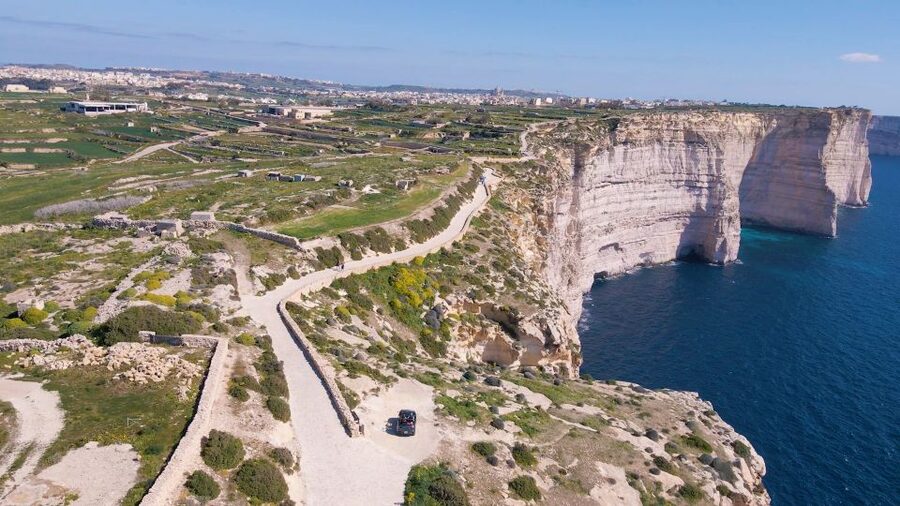 From Malta: Self-Driving E-Jeep Guided Tour in Gozo - Dwejra Bay and Wied il-Mielah: where the roads get rugged and the views get serious