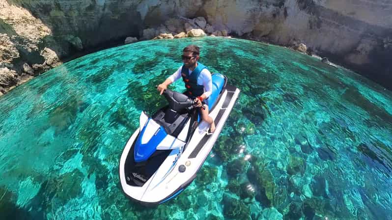 From Mellieħa: Comino, Blue Lagoon, and Gozo Jet Ski Tour - The First Big Look: Blue Lagoon, Crystal Lagoon, and Comino Caves