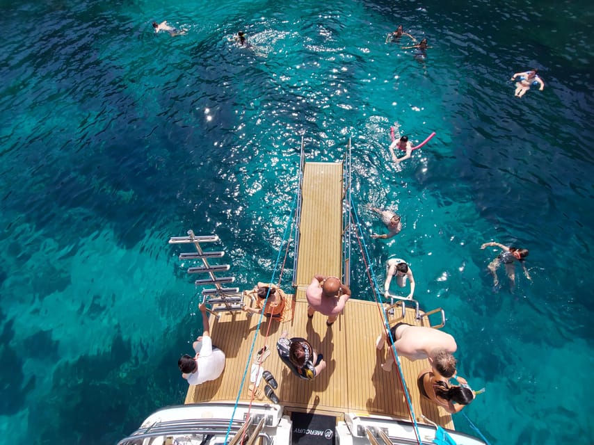 From Mellieha: Three Bay Cruise including the Blue Lagoon - First Stop: Blue Lagoon Swim Time, With the New Access Pass Rule