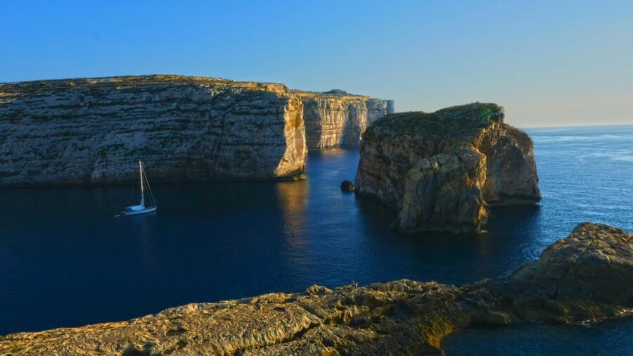 From Sliema or Bugibba: Gozo Heritage Day Pass - Hop-on hop-off Route 2 (Blue): Ċgantija Temples, Ramla, Nadur
