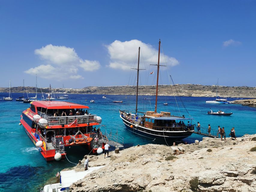 From Sliema or Bugibba: Two Islands Ferry to Comino and Gozo - A 7-hour catamaran day across Comino and Gozo