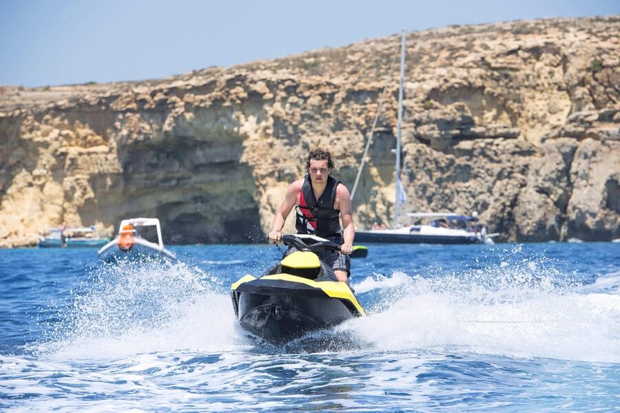 From St. Julian's: Jet Ski Safari to the South of Malta - Il-Ħofriet: the scenic “what is that?” moment