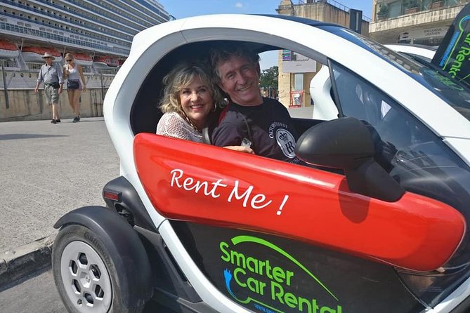 FULL Day Eco Twizy 2 seater self drive Malta tour - The electric Twizy setup: what you get in the car