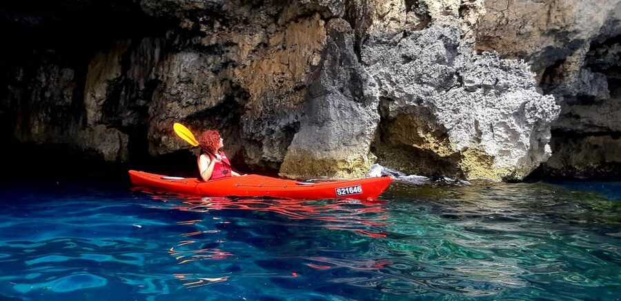 Gozo: Comino and Blue Lagoon Guided Kayaking Adventure - The Blue Lagoon swim stop: famous water, handled like a tour stop