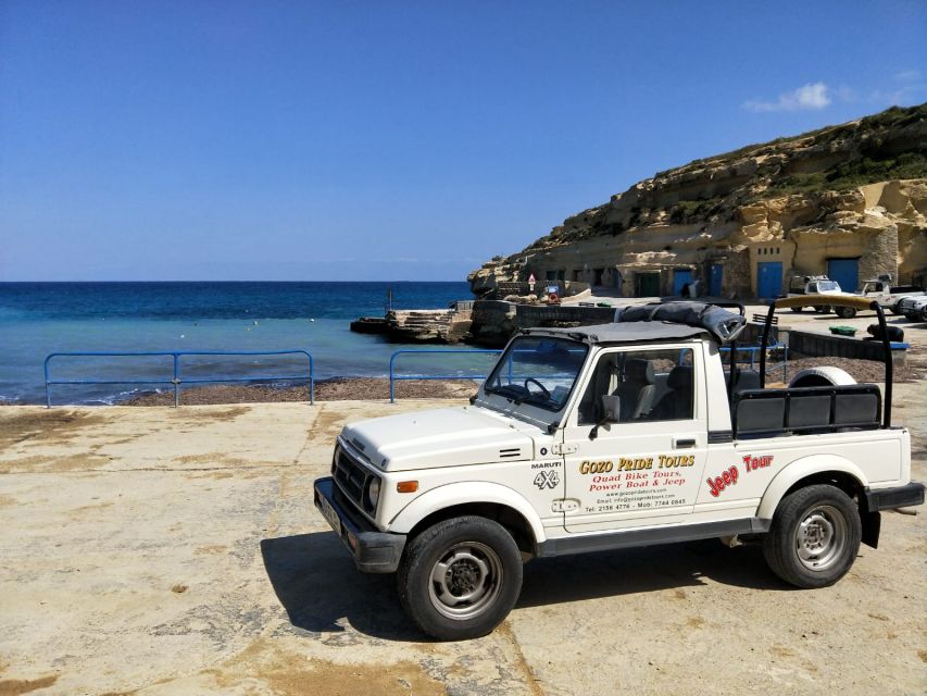 Gozo: Customizable Private Guided UTV Tour with Lunch - What to bring, and small tips that make the day easier