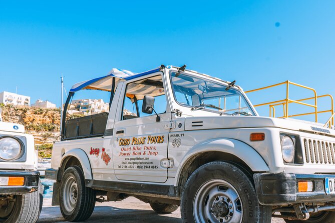 Gozo Full-Day Jeep Tour with Private Boat to Gozo & return - Salt pans, Inland Sea, and Calypso Cave: scenic side quests with extra options