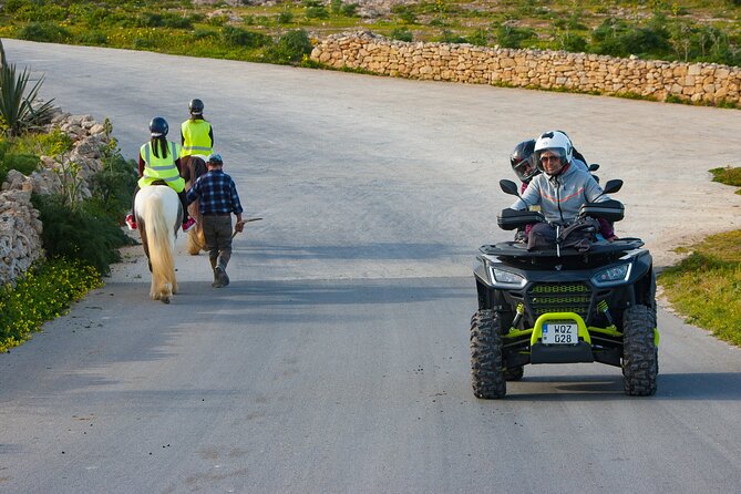 Gozo Quad Bike Day Tour - All-inclusive + Blue Lagoon - Xwejni salt pans and the Qbajjar and Marsalforn beach break