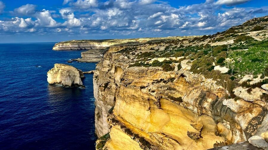 Gozo Unveiled: Guided Hiking in Gozo - The West - The Dwejra sequence: tower views, Blue Hole, Inland Sea, and pond time