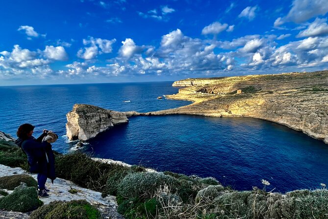 Gozo Unveiled Hiking: A Guided Hike tour in Gozo - Stop 3: Cliffs of San Lawrenz and Dwejra, panoramic views with real weather exposure