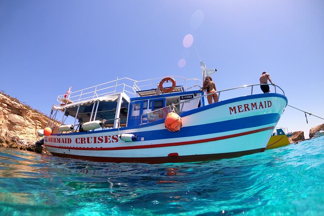 Gozo with bus including Blue Lagoon Comino & Sea Caves - Sea caves on the return: St Mary’s or Crystal Lagoon, weather dependent