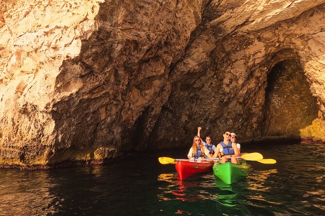 Kayak Tour Golden Hour at St Paul's Island 2 hours 30 minutes - The cave stop: purple coral, orange soft coral, and pigeons