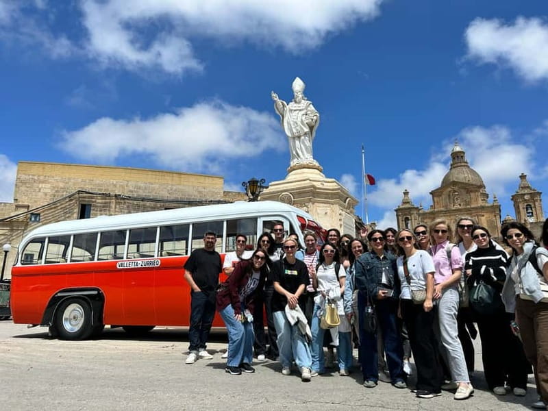 Malta: 5 hr Vintage Bus Tour - Mdina & Blue Grotto inc. food - Marsaxlokk Fishing Village: The Best Kind of Free Time for Photos and Snacks