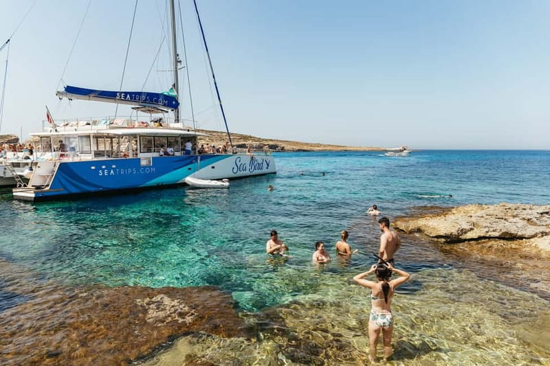 Malta: Blue Lagoon, Beaches & Bays Trip by Catamaran - A half-day on the water, built around swim time