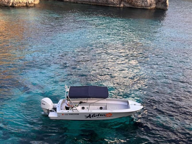 Malta: Blue Lagoon, Caves, Comino & Gozo Private Boat Trip - Santa Marija Caves: the sunlight-blue effect you can feel