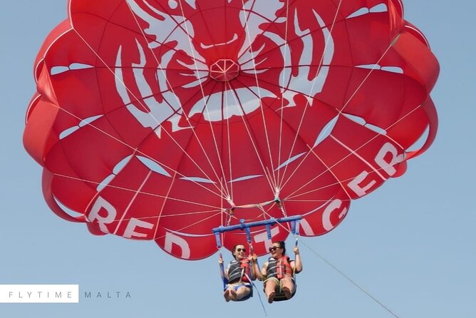 MALTA - Go & Fun Parasailing Free Photos & Videos - Spinola Jetty Setup: Harnesses, Harness Checks, and a Real Getting-On-Board Moment