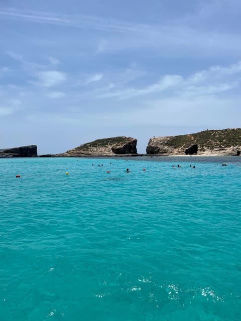 Malta:Gozo,Comino,Crystal/BlueLagoon&Caves Private Boat trip - Blue Lagoon: where to start for the best swim window