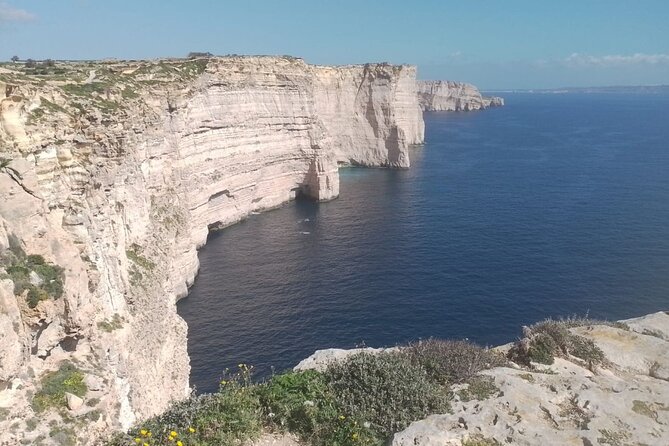 Malta: Gozo Full Day Buggy Tour with lunch and Comino Stop - Calypso Cave Photo Stop: Red Sandy Beach Views