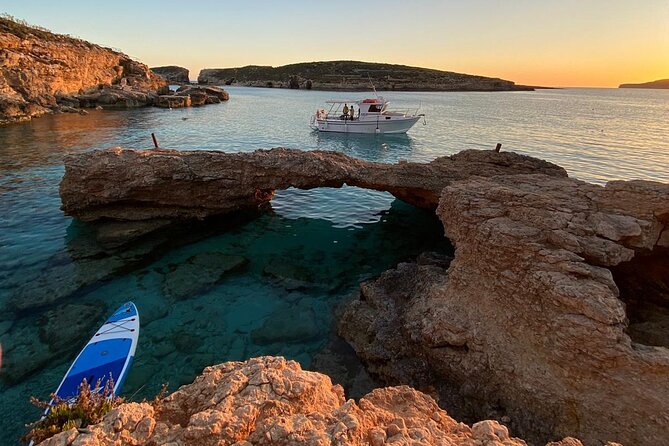 Malta: Private Boat Trip & Cruises Comino, Blue Lagoon, Gozo - Mgarr Harbour, Elephant Head Rock, and the Comino cave-and-tower mix