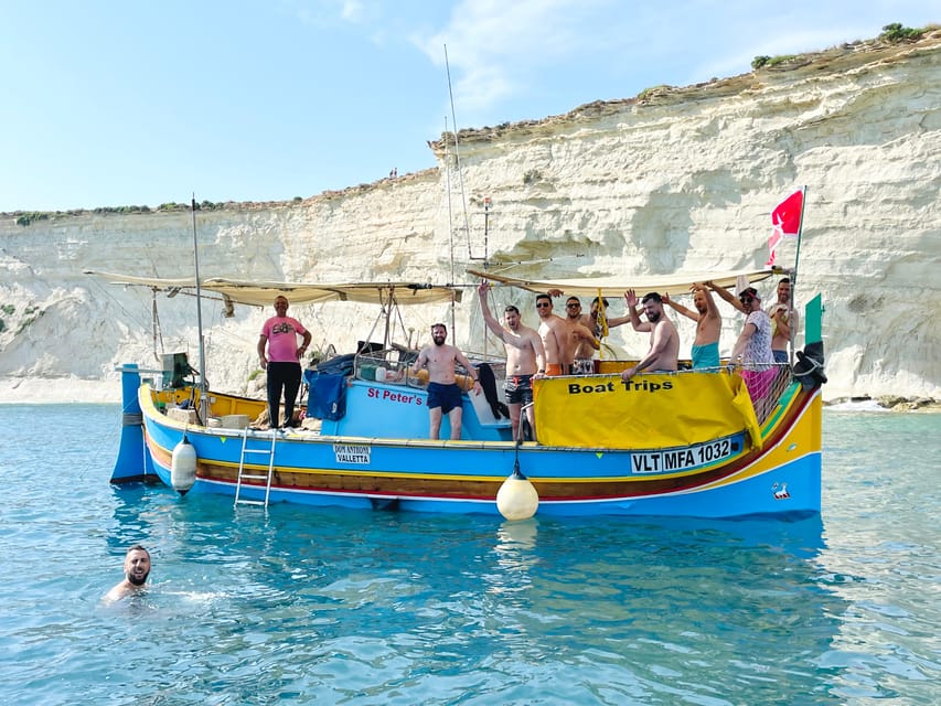 Marsaxlokk: Boat Trip to St Peter’s Pool - Where You Meet: Maltese Flag Outside Carrubia Restaurant