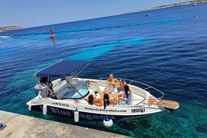 Private Boat Tour at Comino's Blue Lagoon and Crystal Lagoon - Price and timing: what $106.92 per group gets you