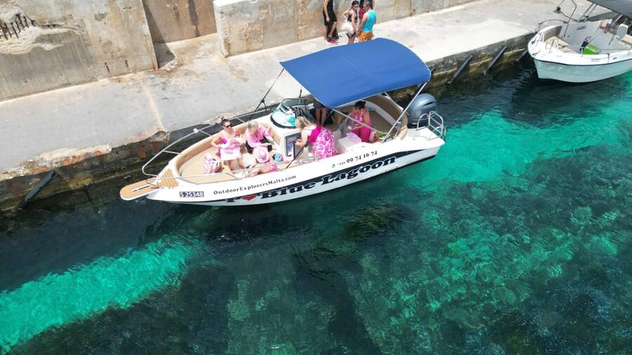 Private Boat Tour: Discover Comino's Blue and Crystal Lagoon - L-Iskoll ta Taħt il-Mazz: Marine Life Viewing With Minimal Time Loss