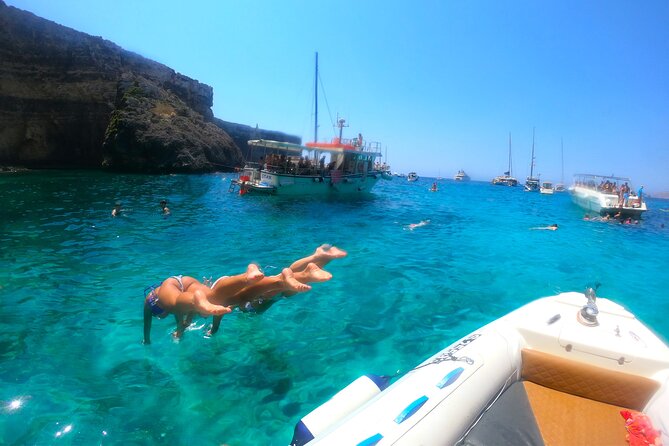 Private Boat Tour to Blue Lagoon Comino Caves and Gozo - Onboard comfort: snorkel gear, bottled water, and a real-world crew vibe