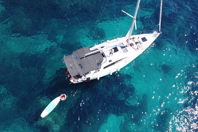 Private Day Charter on Amazing Mowgli - Stop 1: Armier Bay Beach for an easy first swim