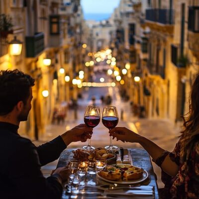 Romantic Italian Cuisine Dinner in Valletta