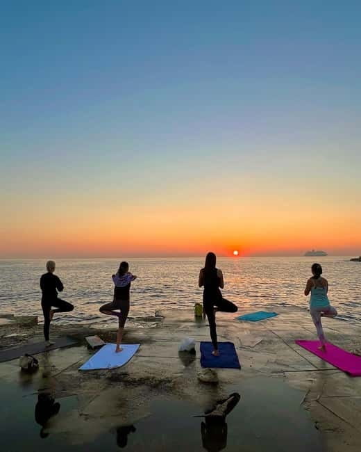 Sliema: Beach Yoga Class with Swimming - Poses That Build Balance, Flexibility, and Strength