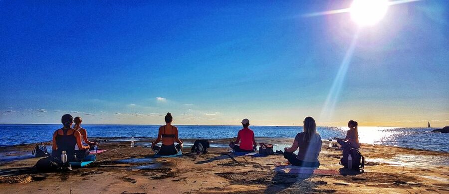 Sliema: Beach Yoga Class with Swimming - What Your First Time (or Your Second) Will Feel Like