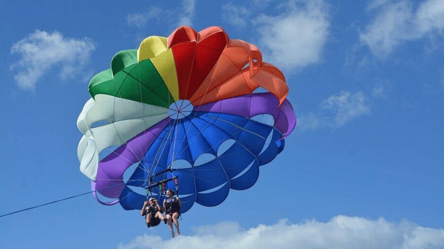 St. Julian's: Malta Parasailing Adventure with Photos - The speedboat ride: fast water time before the float