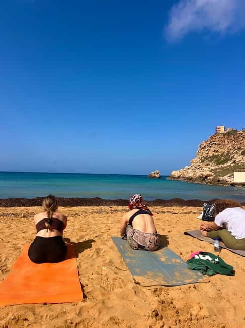 Sunday: Ghajn Tuffieha (Riviera) Beach Yoga Class - The beach-to-body factor: how sand changes your practice