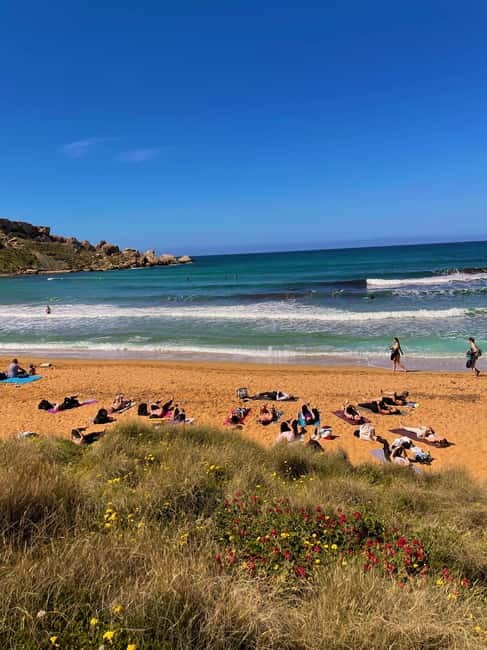 Sunday: Ghajn Tuffieha (Riviera) Beach Yoga Class - Swimming After Yoga: included, simple, and actually useful