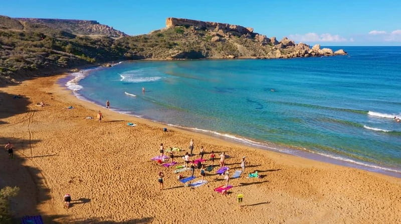 Sunday: Ghajn Tuffieha (Riviera) Beach Yoga Class - Price and value: is $25 worth it?