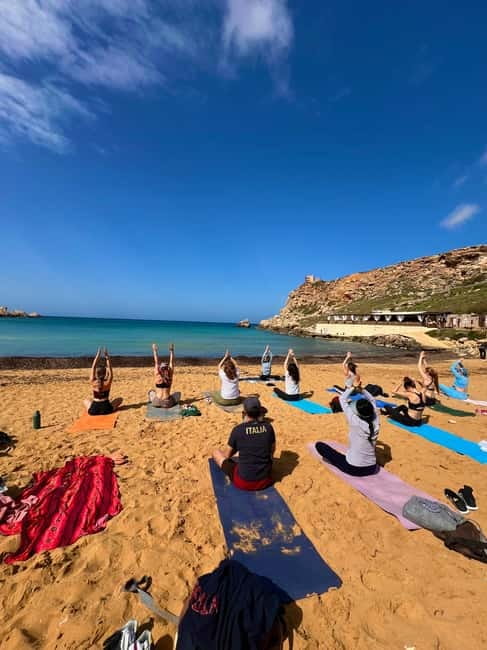 Sunday: Ghajn Tuffieha (Riviera) Beach Yoga Class - What to bring so you feel comfortable right away